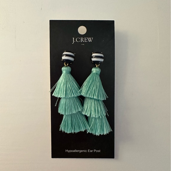 J. Crew Factory Jewelry - J.Crew Factory turquoise tassel earrings